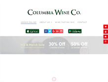 Tablet Screenshot of columbiawineco.com